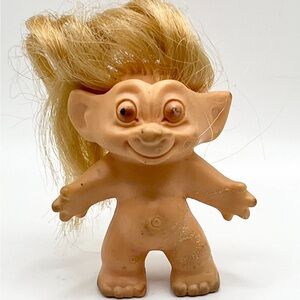 Vintage Thomas Dam Troll Doll Blonde-Hair